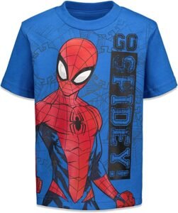 Marvel Spider-Man 4 Pack Pullover T-Shirts Toddler to Big Kid