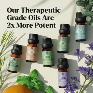 Essential Oils Set - Top 6 Organic Blends for Diffusers