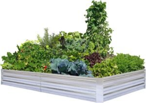 FOYUEE Galvanized Raised Garden Beds