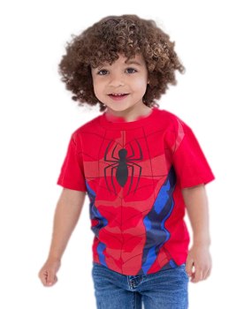 Marvel Spider-Man 4 Pack Pullover T-Shirts Toddler to Big Kid